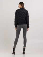 REPLAY SLIM FIT RECYCLED QUILTED BOMBER JACKET