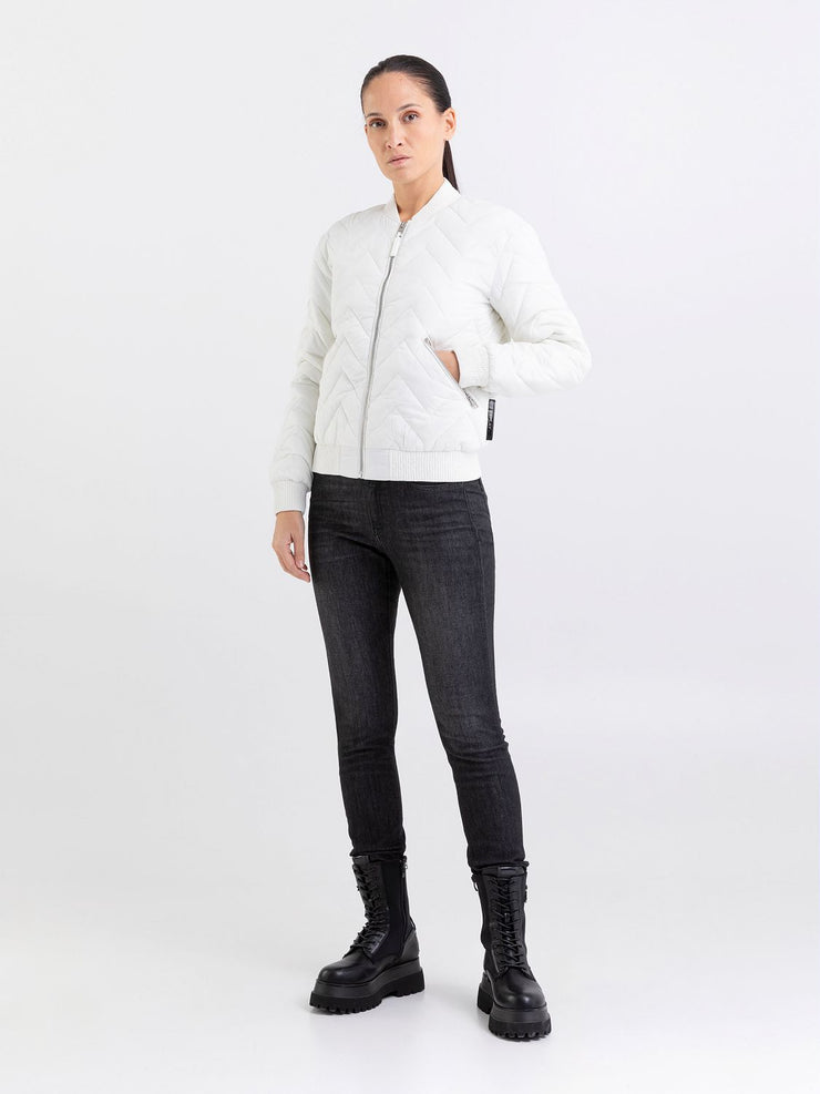 REPLAY SLIM FIT RECYCLED QUILTED BOMBER JACKET